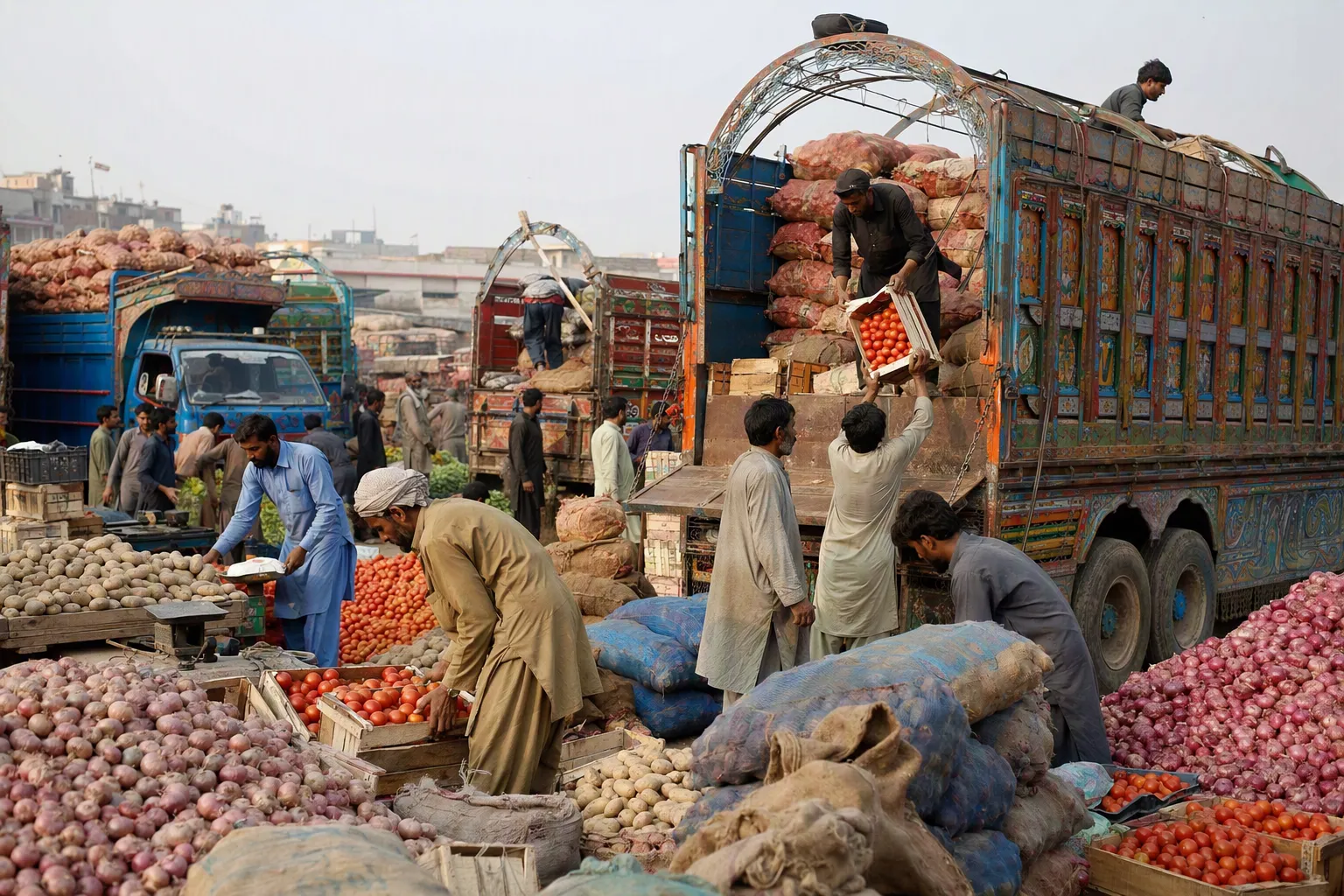 Impact of diesel prices on transport costs and food distribution in Pakistan.